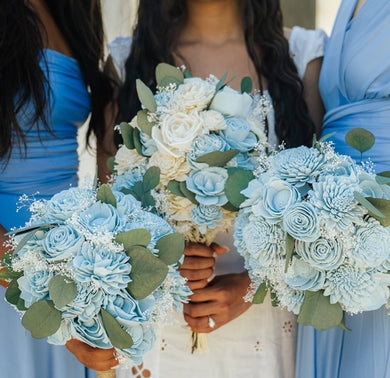 You Paint and Create - Wood Flower Hand Bouquets
