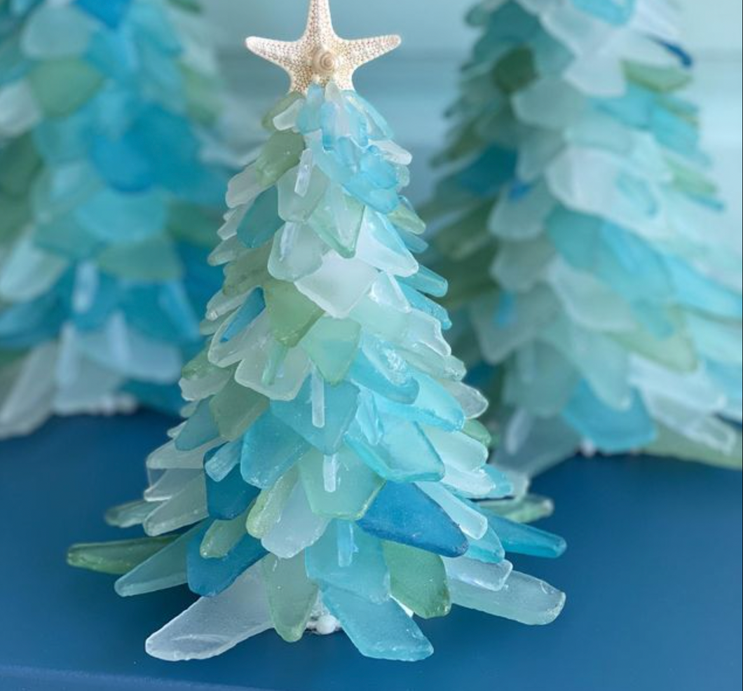 Festive Sea Glass Tree