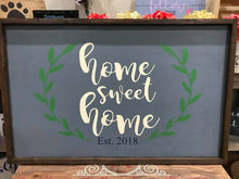 Large Framed Home Sign