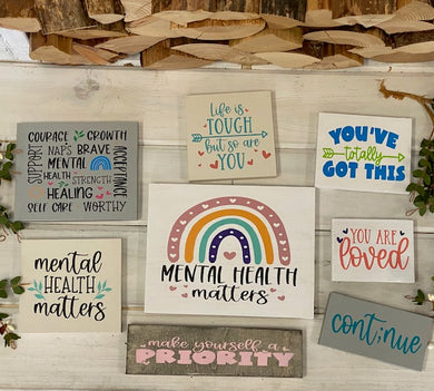 Mental Health Matters Framed Sign