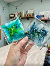 Swirled Resin Coasters