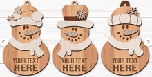Snowman Ornament Trio