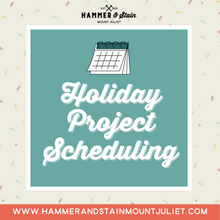 Holiday Project Scheduling