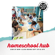 HOMESCHOOL ART HUB - WEEKLY ART CLASS REGISTRATION