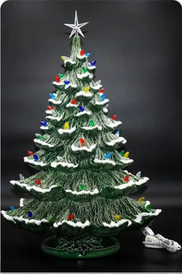 Vintage Lighted Ceramic Christmas Trees