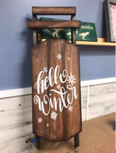 Rustic Winter Sleds