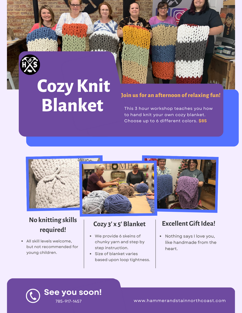 Cozy Knit Blanket – Hammer & Stain Coulee