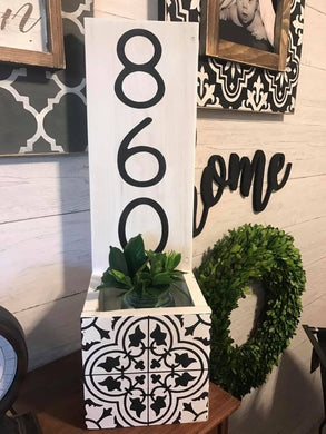 Address Porch Planter